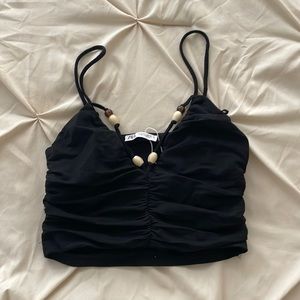 Black beaded Zara tank top